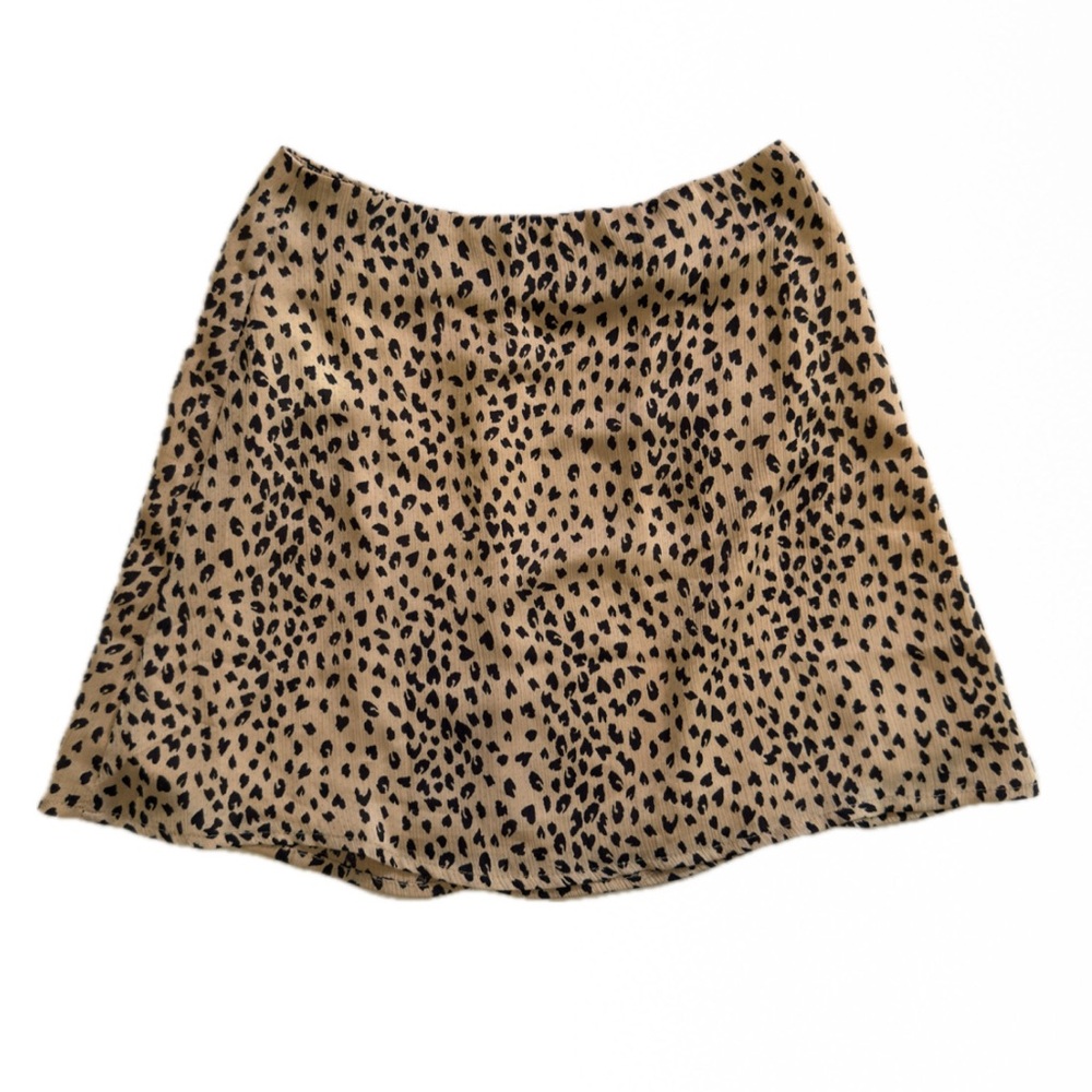 Princess Polly Black and Brown Leopard Print Mini Skirt